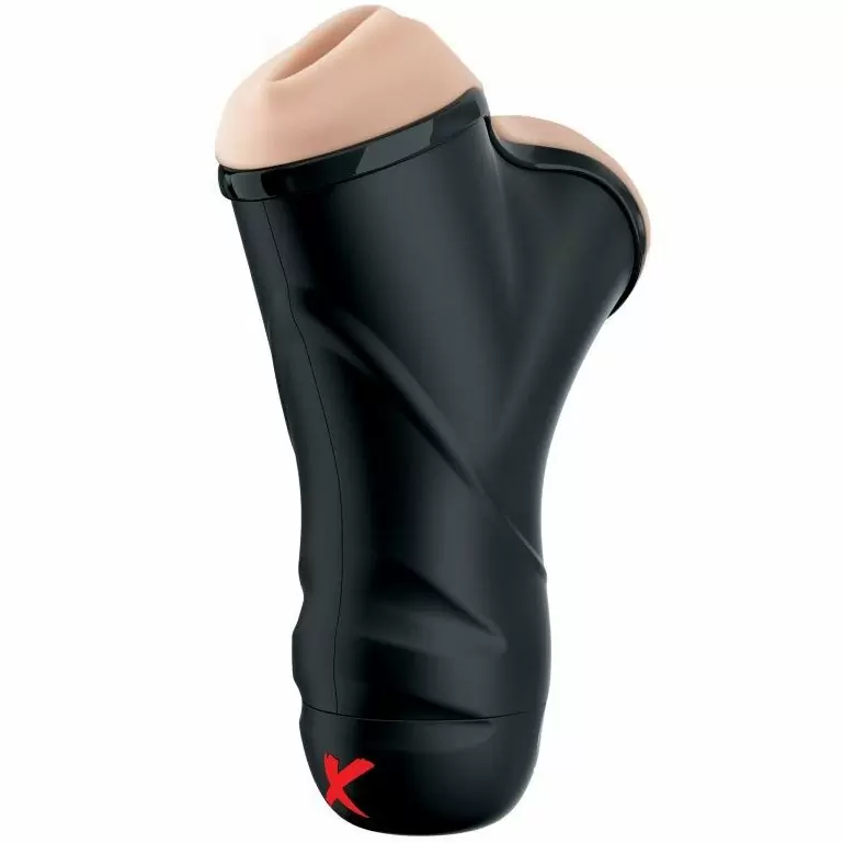 Мастурбатор с двумя тоннелями: PDX ELITE Double Penetration Vibrating Stroker