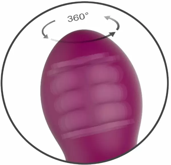 Оригинальный вибратор-кролик AN Stamen, 22 см, с массажем бусинами, лиловый