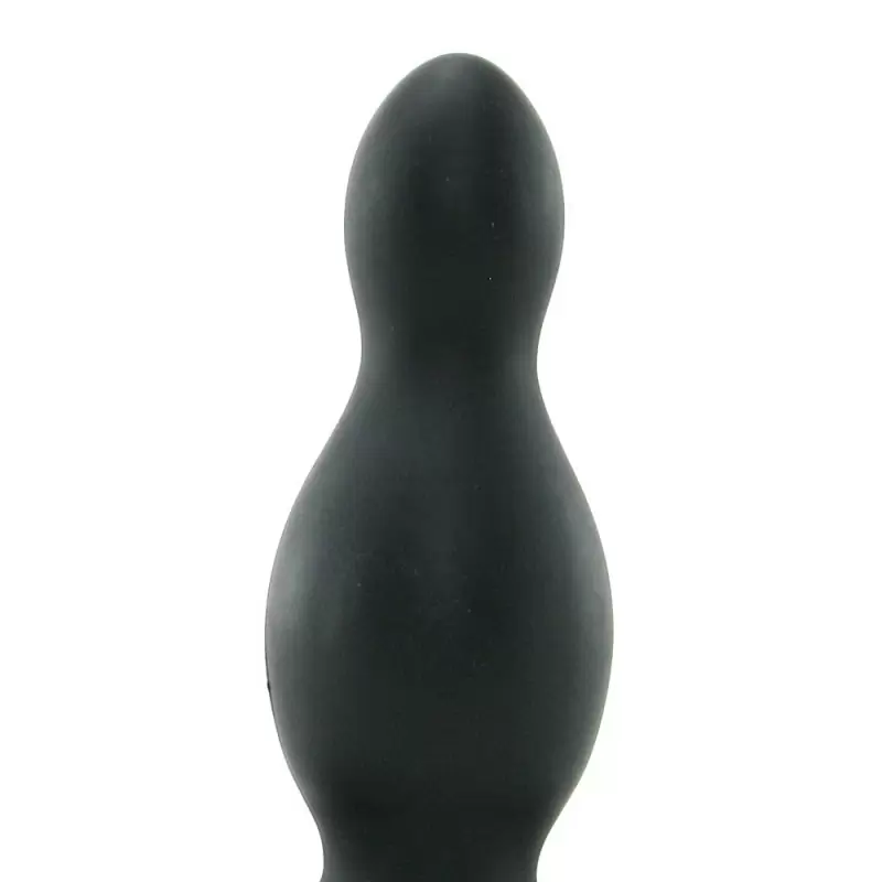 Анальная пробка с вибрацией Silicone 10 Function Risque – черный