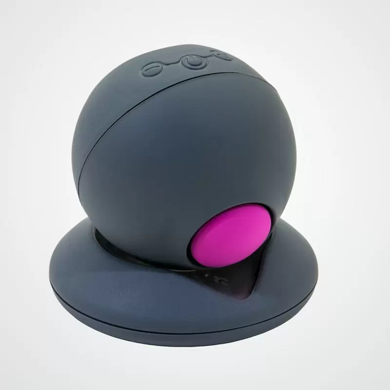 Водонепроницаемый магнитно-левитационный пульсатор Revel Body One – серый с фиолетовым