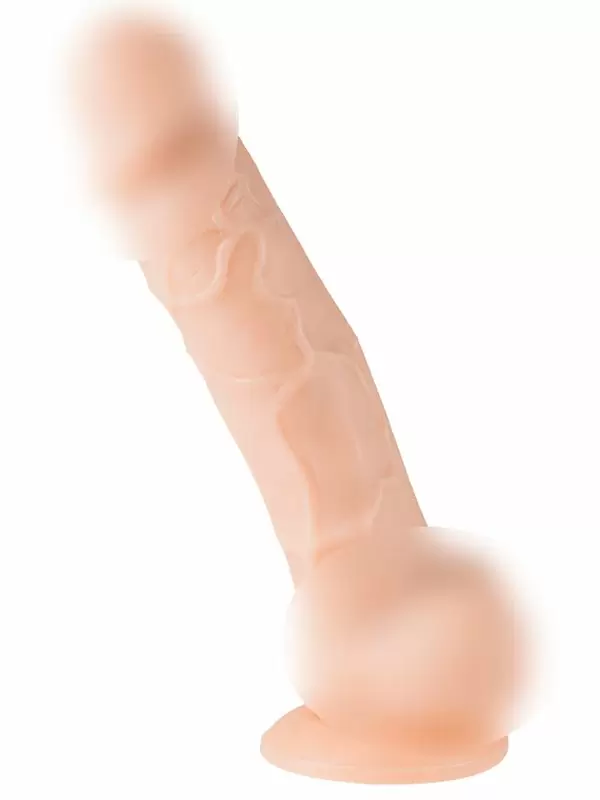 Реалистичный вибратор Alive Cesar, с ротацией, с проводным пультом, 17,5 см, ТПЕ, телесный