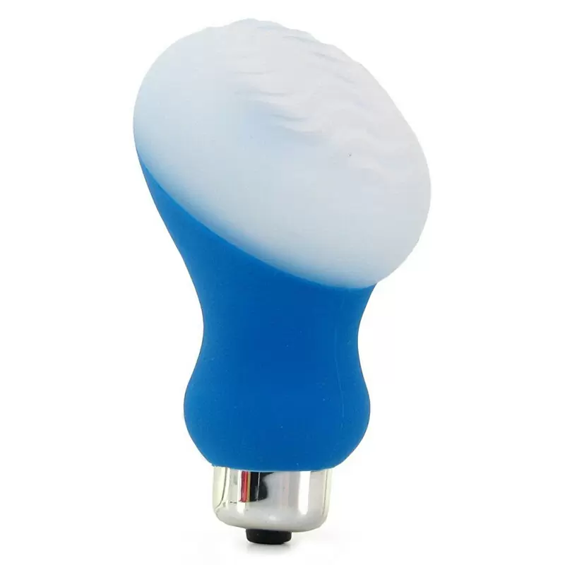 Мини-вибратор с охлаждающим эффектом Posh Silicone Ice Massager Wave – синий