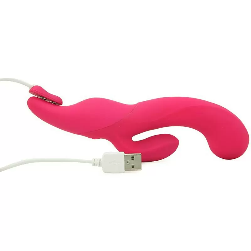 Вибромассажер Silhouette S13 со стимуляцией клитора – красный