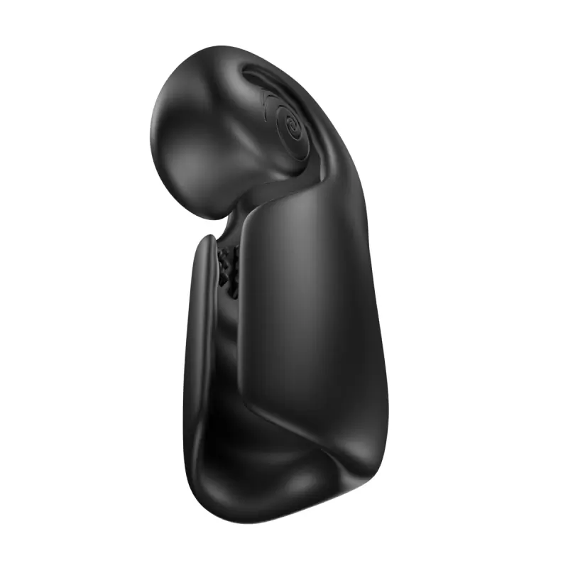 Раскручивающийся мастурбатор SVibe EVO, двойная стимуляция, 5 режимов работы, два мотора, черный