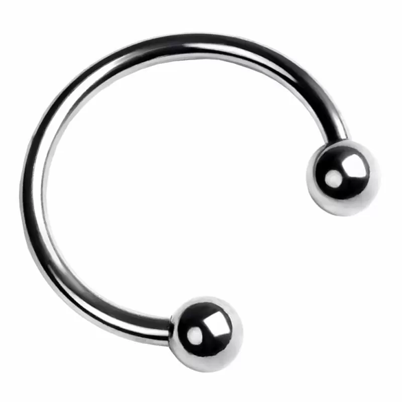 Незамкнутое кольцо на головку пениса TOYFA Metal – серебристый