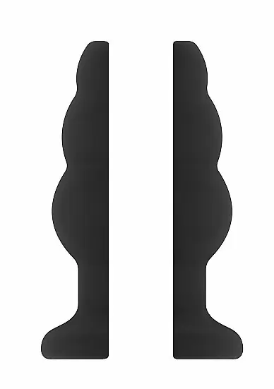 Полая анальная пробка-тунель No49 - Hollow Tunnel ButtPlug, 7,8 см, ТПЕ, черный