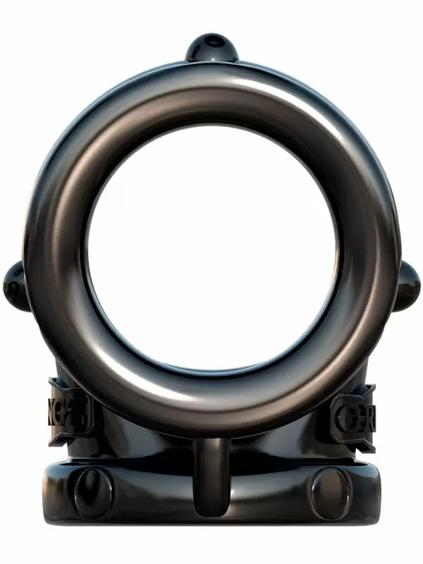 Эрекционное кольцо Pipedream Rock Hard Cock Pipe, с подхватом мошонки, ТПР, 3,3 см