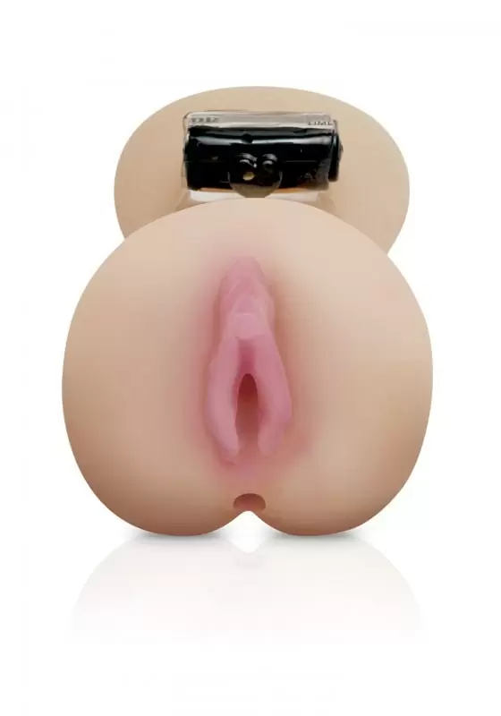 Вагина-мастурбатор с кольцом для тренировок DP Cocktrainer System – телесный