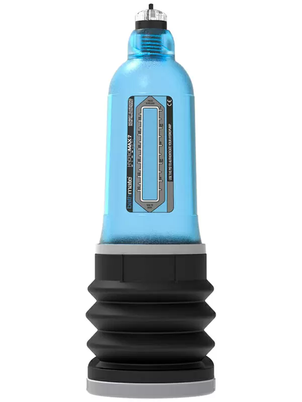 Гидропомпа Bathmate Hydromax7 Wide Boy aqua, для мужчин с размером до 17,5 см, синяя