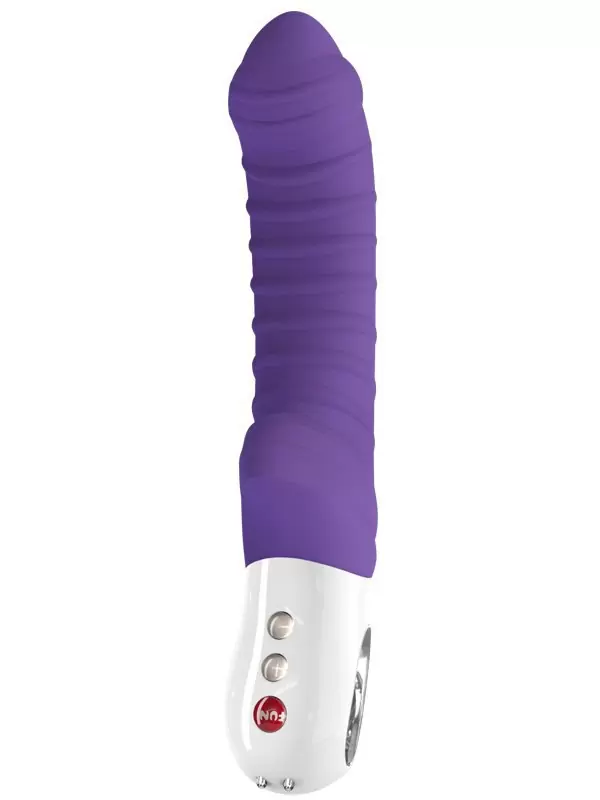Крупный вибратор Fun Factory Tiger G5, 22,5 см, ребристый, фиолетовый