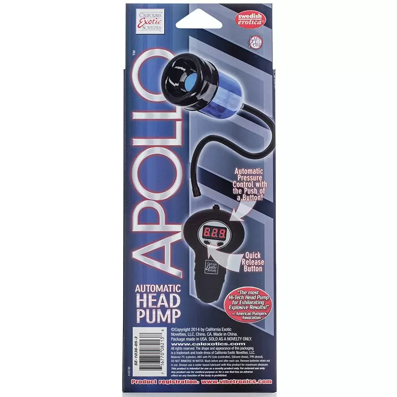 Помпа для головки Apollo Automatic Head Pump автоматическая – голубая