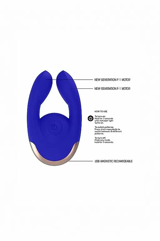 Клиторальный стимулятор Fancy (синий)