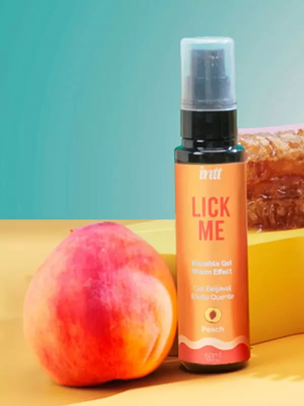 Массажный гель Intt LICK ME, разогревающий, съедобный, персик, 50 мл