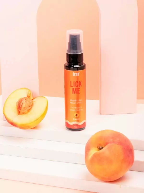 Массажный гель Intt LICK ME, разогревающий, съедобный, персик, 50 мл