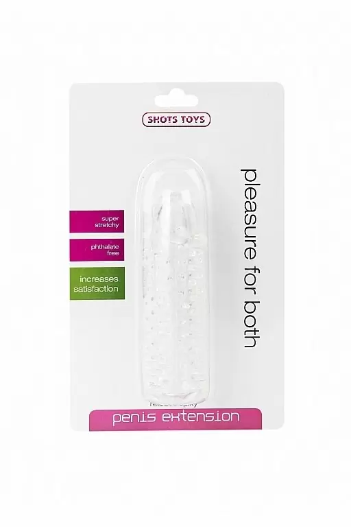 Насадка REALISTIC SPIKEY - Penis Extension Transparent