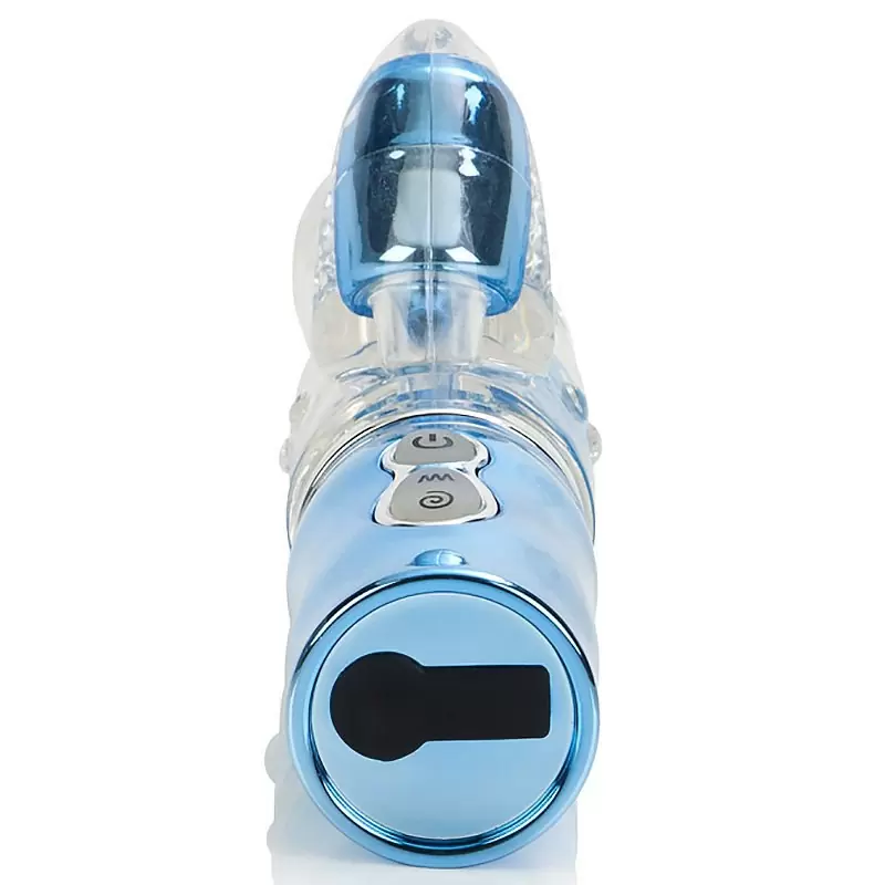 Хай-тек вибромассажер Precious Metal Jewels The Princess перезаряжаемый – голубой