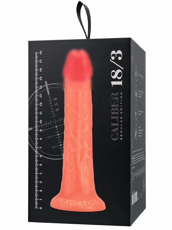 Реалистичный фаллоимитатор TOYFA RealStick CALIBER, 18 см, ПВХ