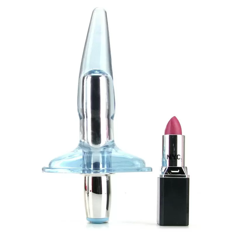 Анальная пробка с вибрацией High Intensity Vibro Tease Stimulators - голубая