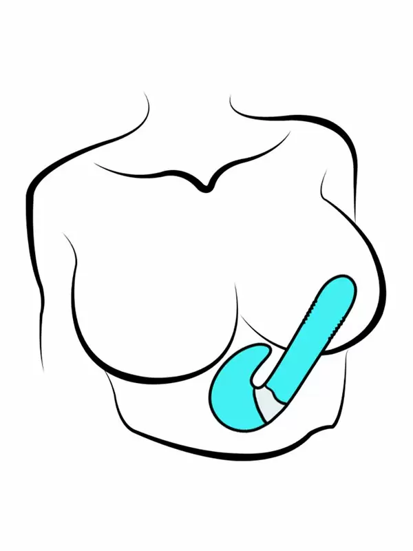 Изогнутый вибратор Youvic, 23,9 см, 10 режимов, силикон, бирюзовый