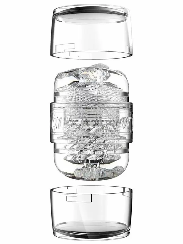 Реалистичный мастурбатор Fleshlight Quickshot Mia Malkova, 11,2 см, анатомия реальной актрисы, прозрачный