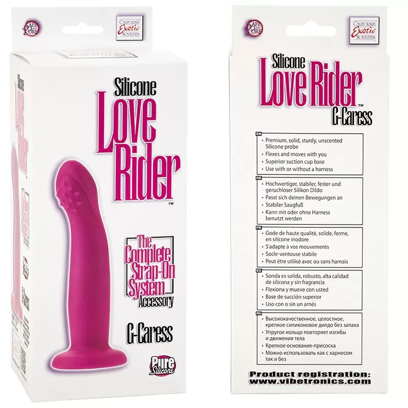 Насадка на страпон G-caress розовая