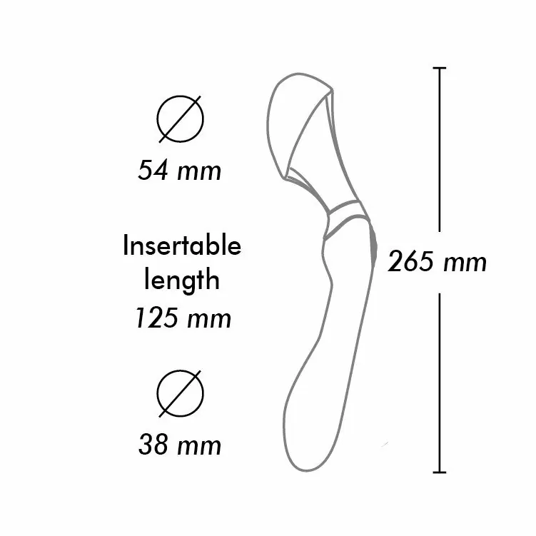 Универсальный гибкий вибратор с мощным мотором ZOA