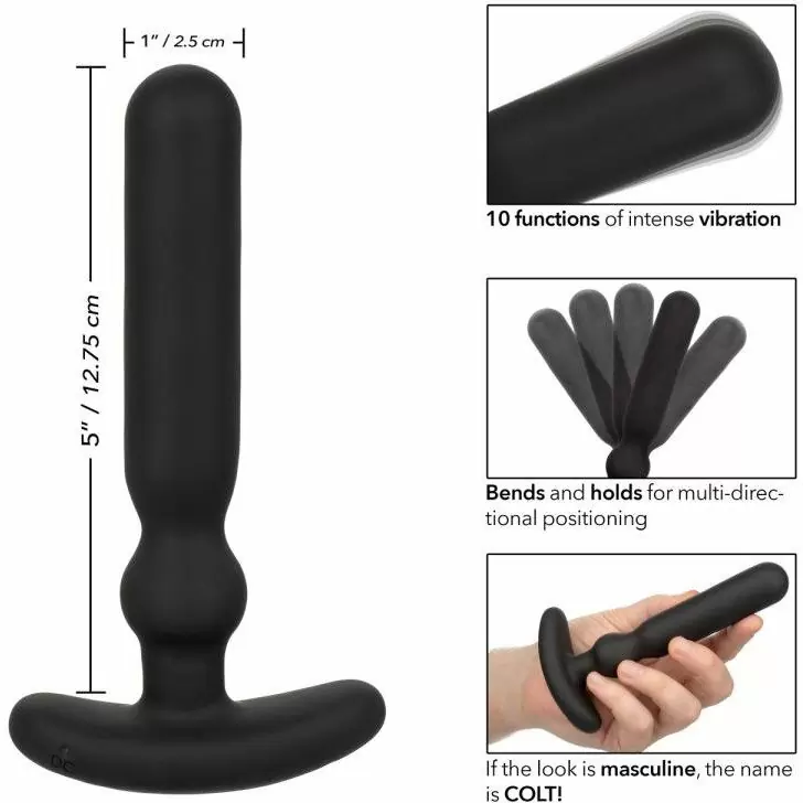 Перезаряжаемый анальный вибростимулятор COLT Rechargeable Large Anal-T