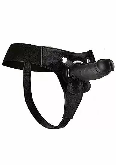 Страпон из резины Realistic - 8 Inch - Strap-On - Black