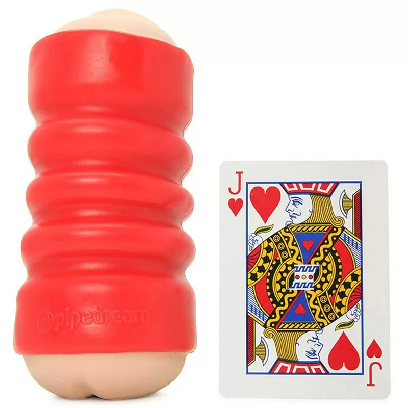 Двухсторонний мастурбатор ротик-анус Tight Grip Mouth & Ass - красный