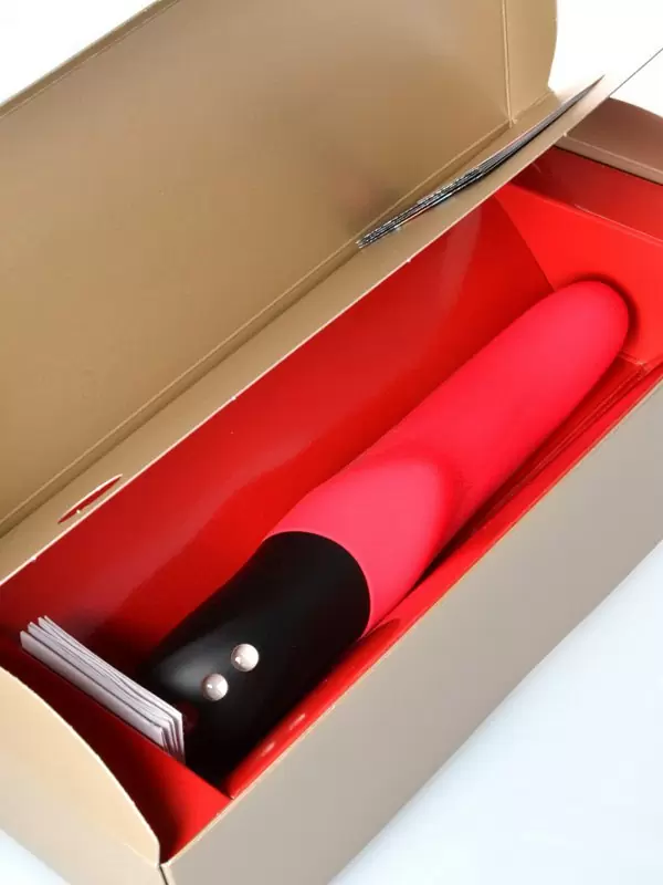 Перезаряжаемый пульсатор Fun Factory Stronic Eins, 23,8 см, силикон, красный