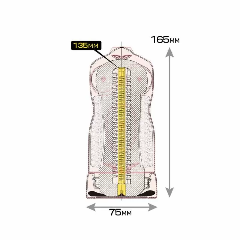 Белый мастурбатор Magic Eyes Uniforms Nude Blazer хентай-школьница, 17 см