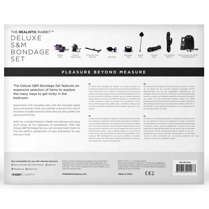 Игровой набор для пары Deluxe Pleasure Beyond 10 предметов – чёрный