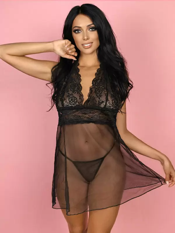 Эротическое платье Castalia Amor El (L/XL) черное