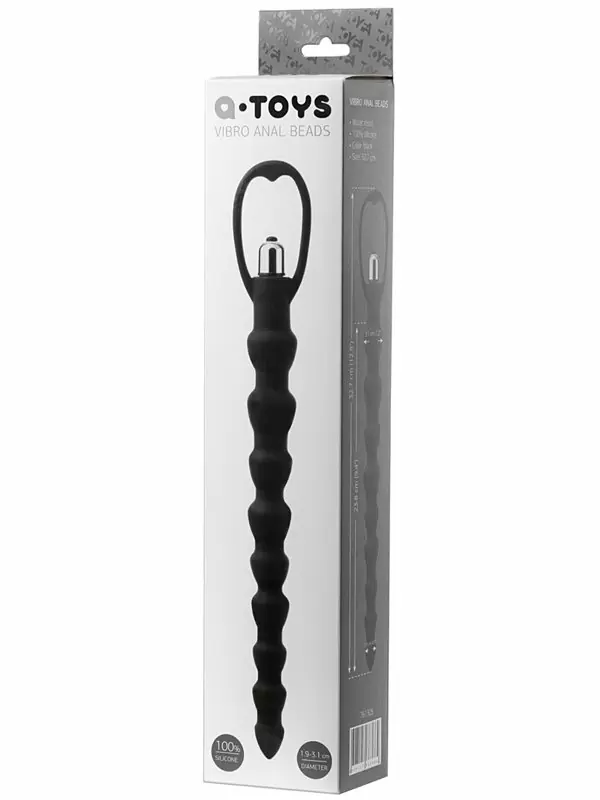 Анальная елочка TOYFA A-Toys с вибрацией – черный