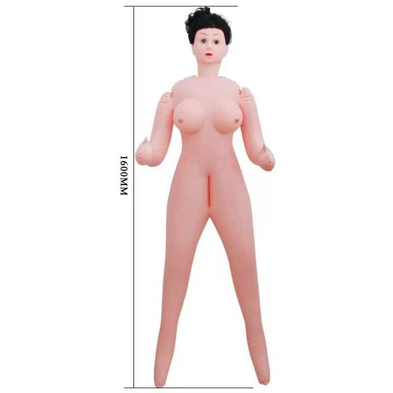 Надувная кукла с вставкой вагина-анус с вибрацией и голосом Baile 