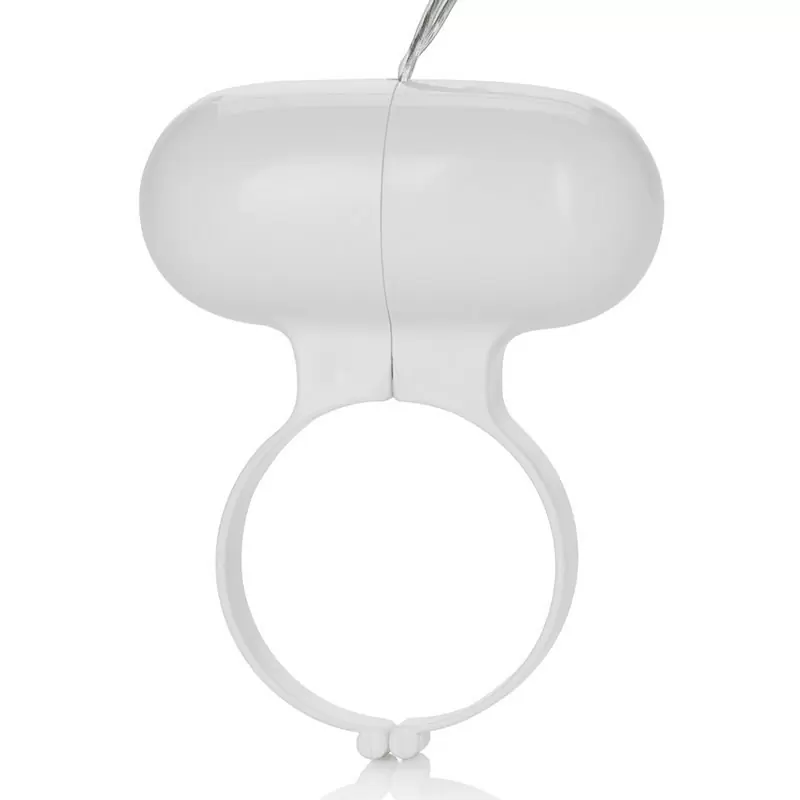 Эрекционное кольцо Pocket Exotics Vibrating Ring с вибрацией – белый