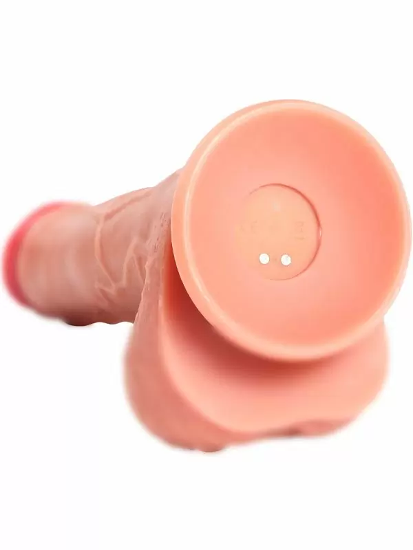 Реалистичный фаллоимитатор REAL, с функцией пенетрации, с пультом Д/У, 20,5 см, ТПЕ