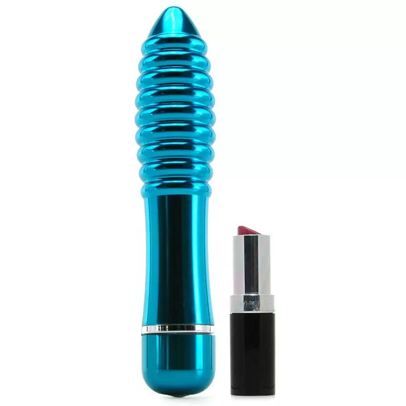 Вибромассажер Pure Aluminium Large Blue – синий