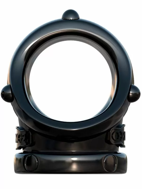 Эрекционное кольцо Pipedream Rock Hard Cock Pipe, с подхватом мошонки, ТПР, 3,3 см