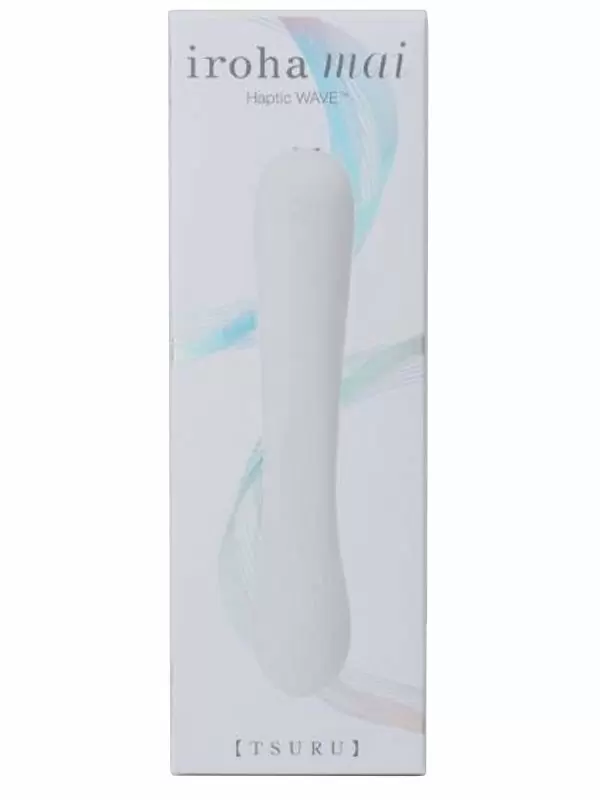 Изогнутый вибратор iroha Mai Tsuru, технология Haptic Wave, 17,4 см, белый
