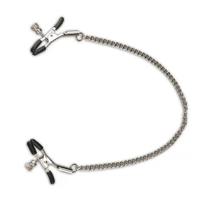 Регулируемые клипсы для сосков Adjustable Nipple Clips – серебристый