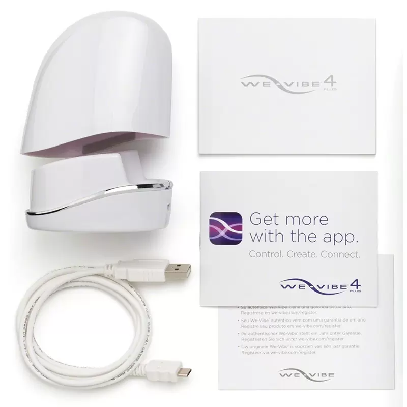 Вибромассажер для пар на радиоуправлении We-Vibe 4 Plus – фиолетовый