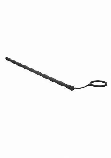 Стимулятор уретры с кольцом на головку Silicone Plug & Cock Ring Set