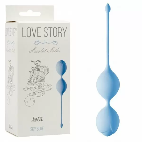 Вагинальные шарики Love Story Scarlet Sails Sky Blue 3003-04Lola