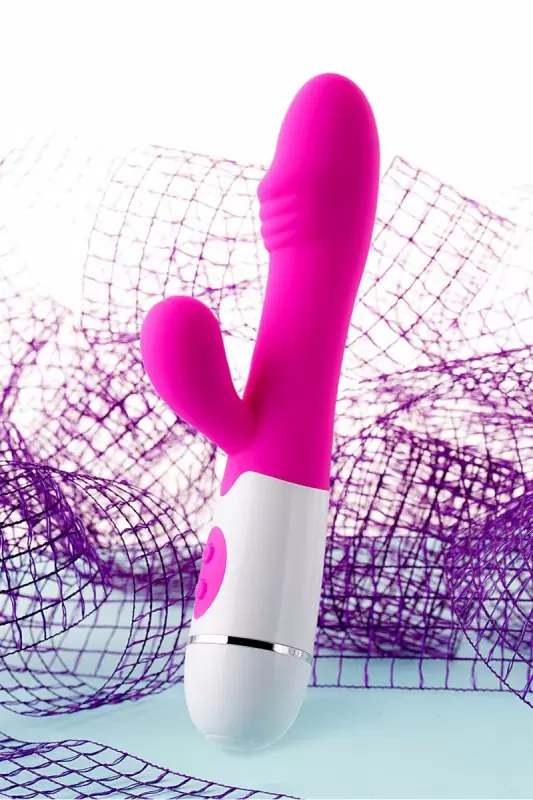 Нереалистичный вибратор TOYFA A-Toys Nixy для двойной стимуляции – розовый