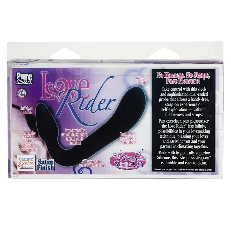 Безремневой страпон Love Rider Stimulator - Black