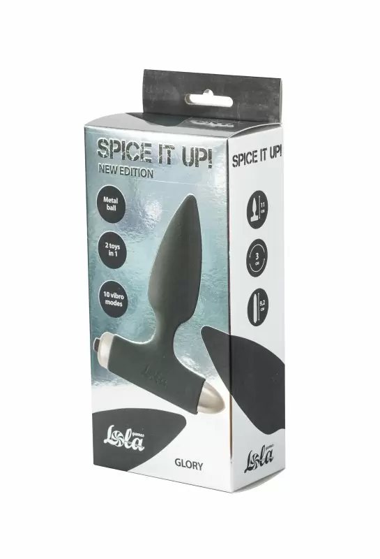 Анальная пробка с вибрацией Spice it up New Edition Glory Black 8015-01lola