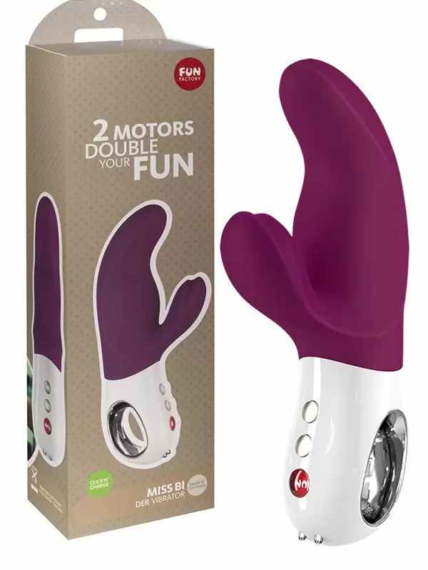 Инновационный вибратор-кролик Fun Factory Miss Bi, 17 см, силикон, пурпурный