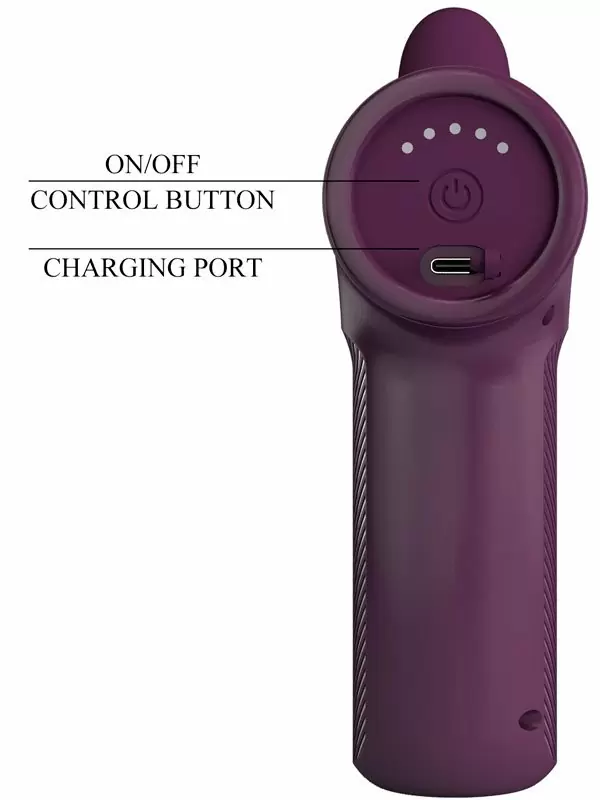 Вибратор-кролик Baile DJ Scholar с функцией толчков, 5 режимов, поступательные движения