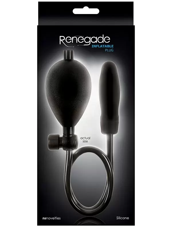 Анальная пробка-расширитель Renegade Inflatable Anal Plug – черная